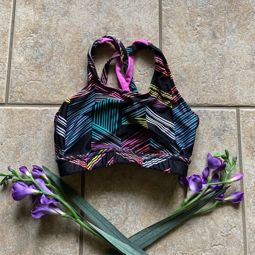 Multicolored sports bra